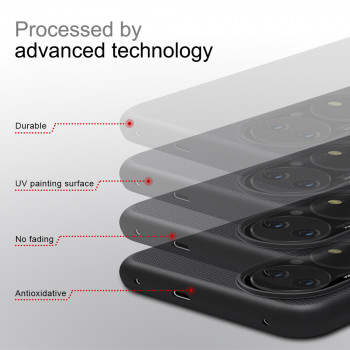 Husa telefon Huawei P50 - Nillkin Super Frosted Shield - Black - Img 3