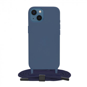 Husa telefon iPhone 13 - Techsuit Crossbody Lanyard - Blue