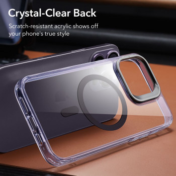 Husa telefon iPhone 14 Pro Max - ESR Classic Kickstand HaloLock - Clear Purple - Img 3