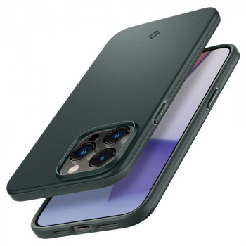 Husa telefon iPhone 14 Pro Max - Spigen Thin Fit - Abyss Green - Img 3