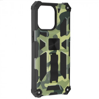 Husa telefon iPhone 15 Pro Max - Techsuit Blazor Series - Camo Lime - Img 1