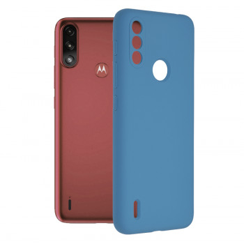Husa telefon Motorola Moto E7 Power / Moto E7i Power - Techsuit Soft Edge Silicone - Denim Blue - Img 1