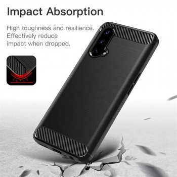 Husa telefon OnePlus Nord CE 5G - Techsuit Carbon Silicone - Black - Img 4