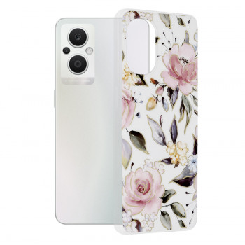 Husa telefon Oppo Reno7 Lite / Reno8 Lite / OnePlus Nord N20 5G - Techsuit Marble Series - Chloe White - Img 1