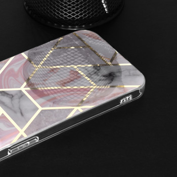 Husa telefon Oppo Reno8 - Techsuit Marble Series - Pink Hex - Img 4