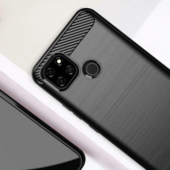 Husa telefon Realme C21Y / C25Y - Techsuit Carbon Silicone - Black - Img 4