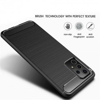 Husa telefon Samsung Galaxy A32 5G - Techsuit Carbon Silicone - Black - Img 2