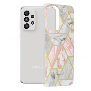 Husa telefon Samsung Galaxy A33 5G - Techsuit Marble Series - Pink Hex