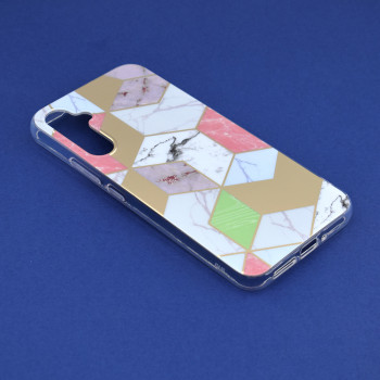 Husa telefon Samsung Galaxy A34 5G - Techsuit Marble Series - Purple Hex - Img 2
