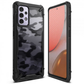 Husa telefon Samsung Galaxy A72 4G / A72 5G - Ringke Fusion X Design - Camo Black - Img 1