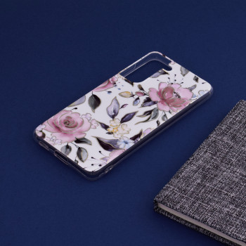 Husa telefon Samsung Galaxy S21 FE 5G - Techsuit Marble Series - Chloe White - Img 4