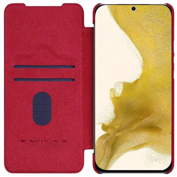 Husa telefon Samsung Galaxy S23 Plus - Nillkin QIN Leather Pro Case - Red - Img 3