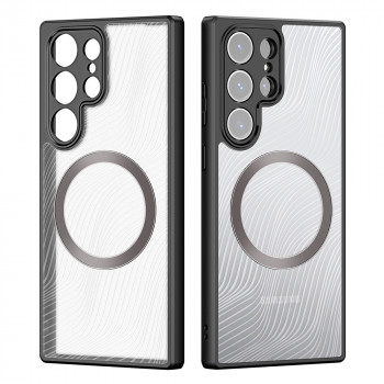 Husa telefon Samsung Galaxy S23 Ultra - Dux Ducis Aimo MagSafe Series - Black - Img 2
