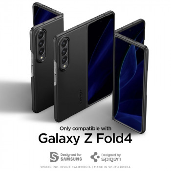 Husa telefon Samsung Galaxy Z Fold4 - Spigen Air Skin - Black - Img 3