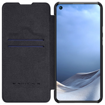 Husa telefon Xiaomi Mi 11 Lite / Mi 11 Lite 5G / 11 Lite 5G NE - Nillkin QIN Leather Case - Black - Img 2