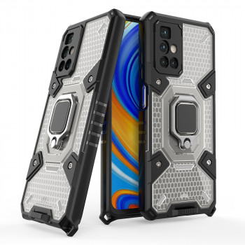 Husa telefon Xiaomi Redmi 10 2021 / Redmi 10 2022 - Techsuit Honeycomb Armor - Black - Img 1