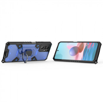 Husa telefon Xiaomi Redmi Note 10 4G / Note 10S / Poco M5s - Techsuit Honeycomb Armor - Blue - Img 2