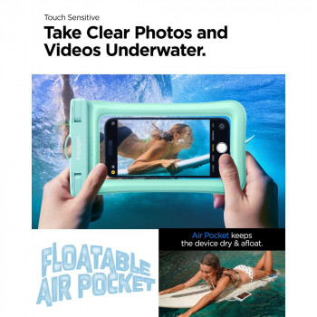Husa universala pentru telefon - Spigen Waterproof Case A610 - Mint - Img 2