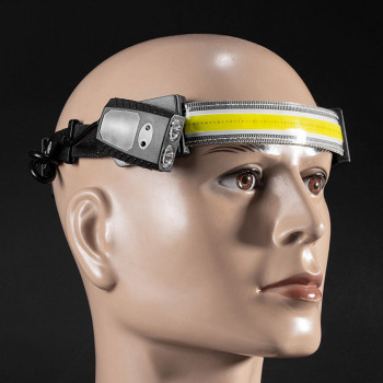 Lanterna Cap XPG, COB - Techsuit (HL-B-03) - Black - Img 2