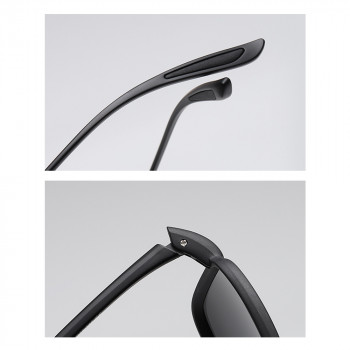 Ochelari de Soare - Techsuit Polarised TR90 (MM99) - Bright Black / Ice Blue - Img 4