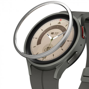 Rama pentru Samsung Galaxy Watch5 Pro - Ringke Bezel Styling - Stainless Silver