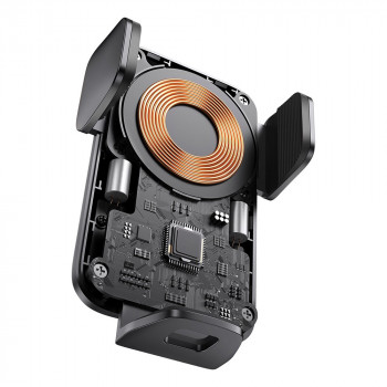 Suport Auto cu Incarcare Wireless 15W - Baseus Wisdom Alignment (CGZX000101) - Black - Img 4