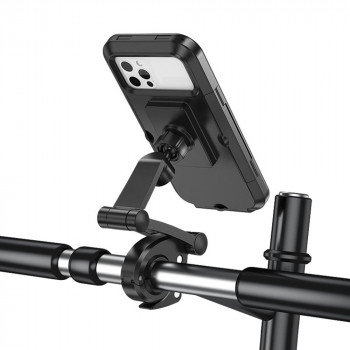 Suport pentru Bicicleta, Smartphone-uri 4.5 - 7 inch, IPX4 - Hoco Rider (CA101) - Black - Img 3