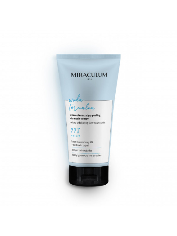 Scrub pentru curaratea fetei cu particule micro-exfoliante Miraculum Thermal Water 150 ML