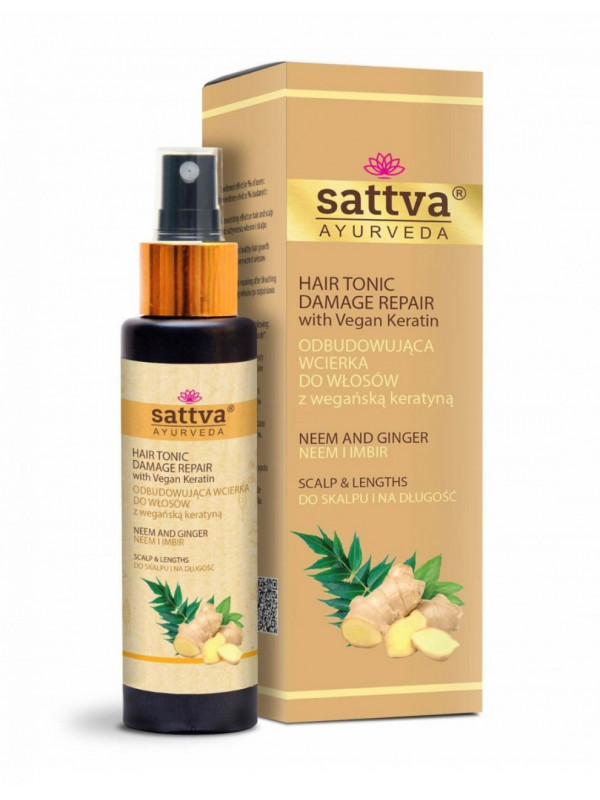 Tratament scalp si par cu neem si ghimbir, 100ml - Sattva