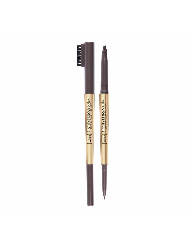 Creion sprancene Wibo 3 in 1 Eyebrow Stylist nr.2 Dark Brown