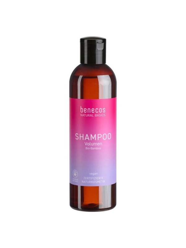 Sampon pentru volum cu bambus bio, vegan, 250ml - benecos Natural Basics