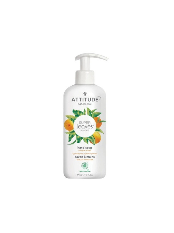 Sapun lichid vitamina C cu extract din frunze de portocal Superleaves, 473 ml - ATTITUDE