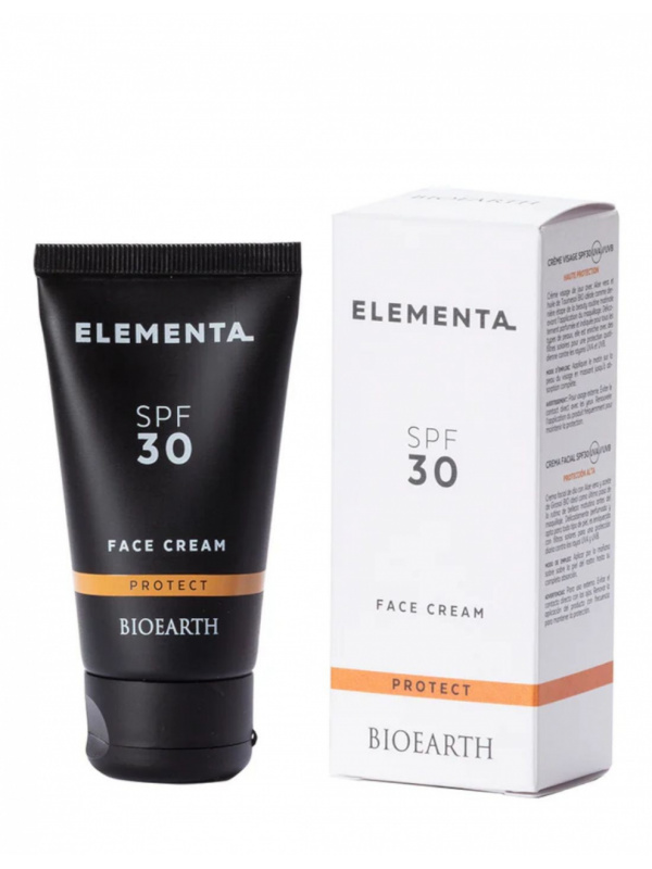 Crema de fata cu SPF 30, 50ml (nu lasa urme albe) – Elementa Bioearth