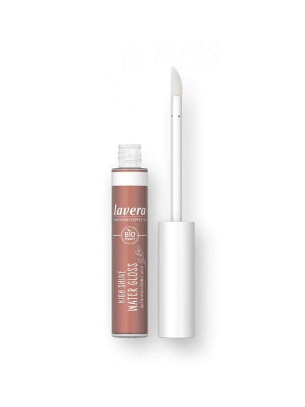 Gloss bio pentru buze High Shine Water Gloss, Cocoa 01 - LAVERA
