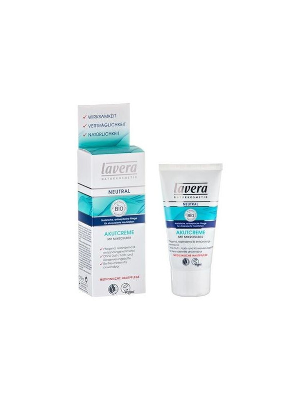 Akutcreme, tratament intensiv cu particule de argint pentru pielea iritata si eczeme,- LAVERA
