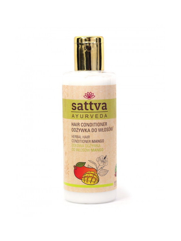 Balsam de par cu Mango pentru par usor de pieptanat, 210ml - Sattva Ayurveda (toate tipurile de par)