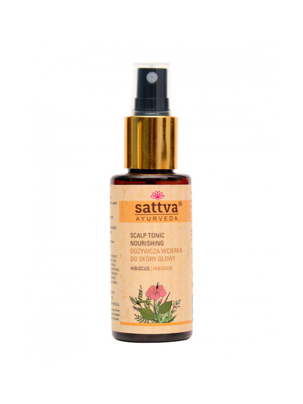 Tonic nutritiv pentru scalp si par cu hibiscus, 100ml – Sattva Ayurveda