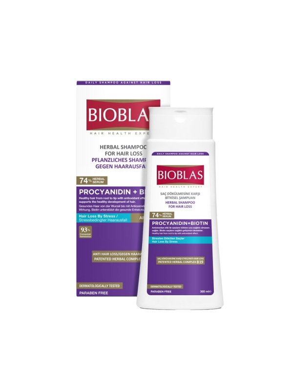 Sampon anticadere antistres Prociadina + Biotin, 360 ml, Bioblas