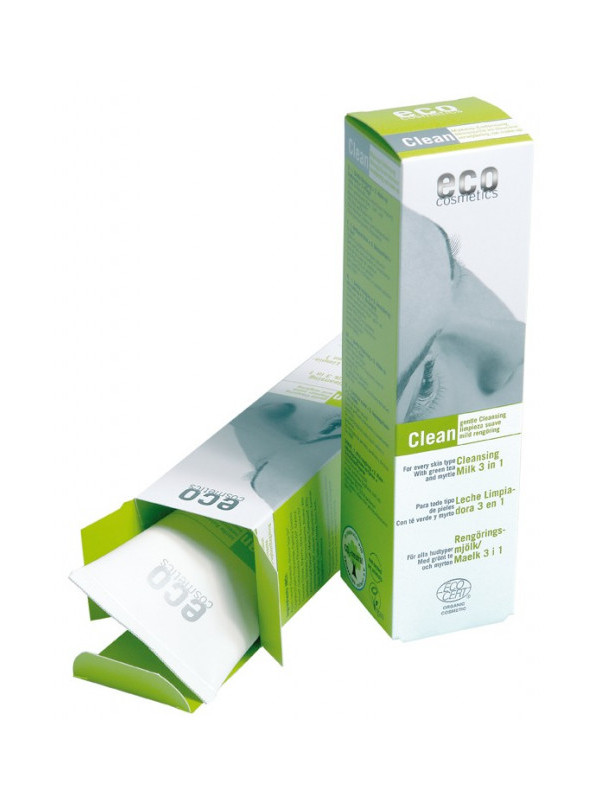 Demachiant bio 3 in 1 cu ceai verde, pentru toate tipurile de ten - Eco Cosmetics