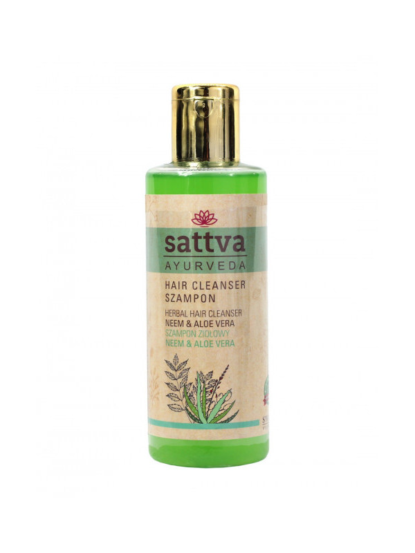 Sampon natural cu Neem si Aloe, 210ml - Sattva Ayurveda