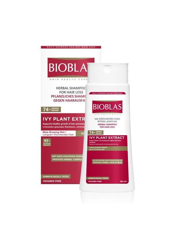 Sampon stimulare crestere par Bioblas fitosterol cu extract de iedera, 360 ml (pentru par care creste prea incet)