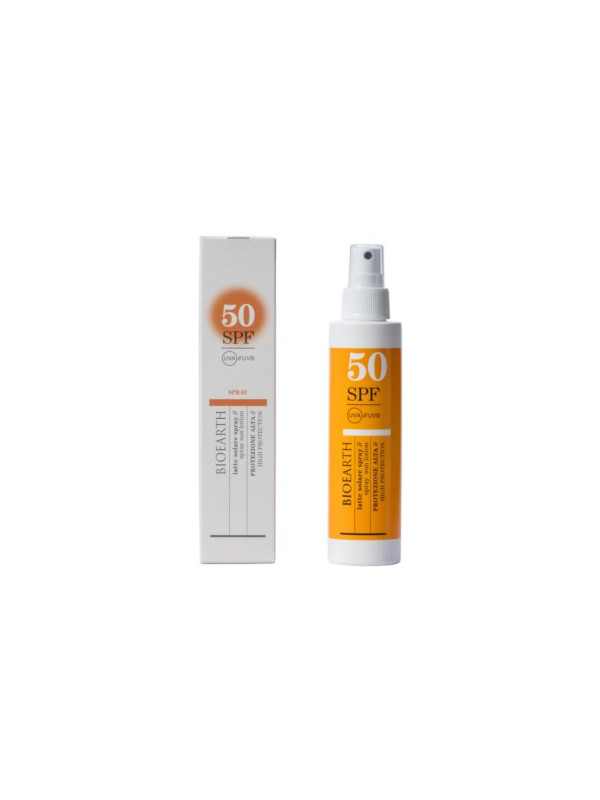 Lotiune solara spray pentru corp SPF50 cu ganoderma, 150ml - Bioearth