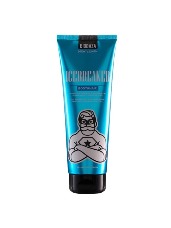 Gel de dus 2 in 1 pentru barbati ICEBERG BREEZE, 220 ml - BIOBAZA