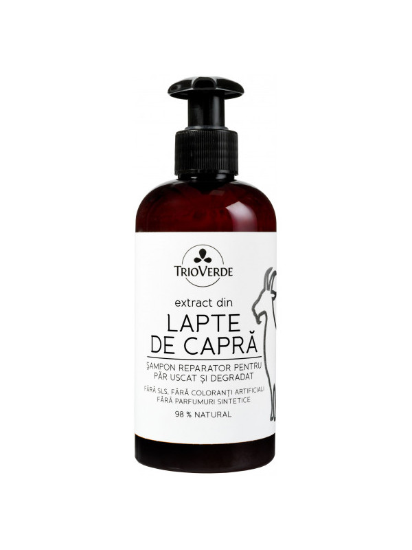 Șampon reparator cu extract din Lapte de Capră 250ml - Trio Verde