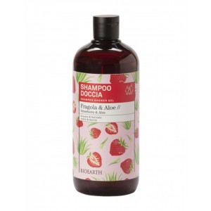 Sampon, gel de dus cu capsuni si aloe, 500ml – Family Bioearth