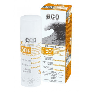 Crema bio cu protectie solara FPS 50+ extra-rezistenta la apa, SURF & FUN - Eco Cosmetics