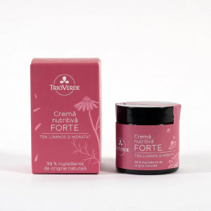 Crema Nutritiva Forte cu ulei de cocos si argan pt piele foarte uscata 60ml - Trio Verde - Img 1