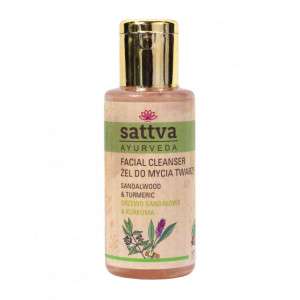 Gel de curatare fata cu Santal si Turmeric, 100ml - Sattva Ayurveda