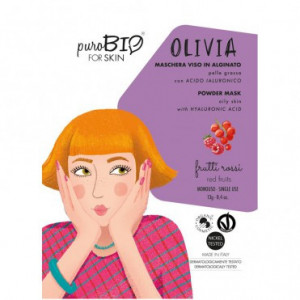 Masca peel-off ten gras OLIVIA fructe rosii, 13gr - PuroBio