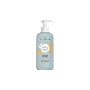 Sampon si gel dus copii si bebelusi Sensitive skin Baby 2 in 1 473ml - Attitude